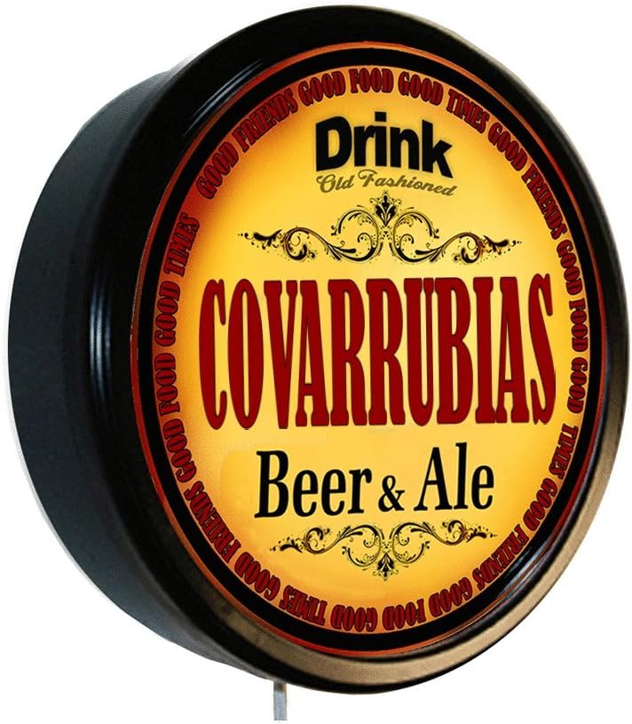 Goldenoldiesclocks COVARRUBIAS Beer and Ale Cerveza Lighted Wall Sign