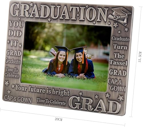 Vista 29 de LASODY Marco de fotos de graduación - Decoración 2025, regalos para él y ella, marco de fotos con borlas