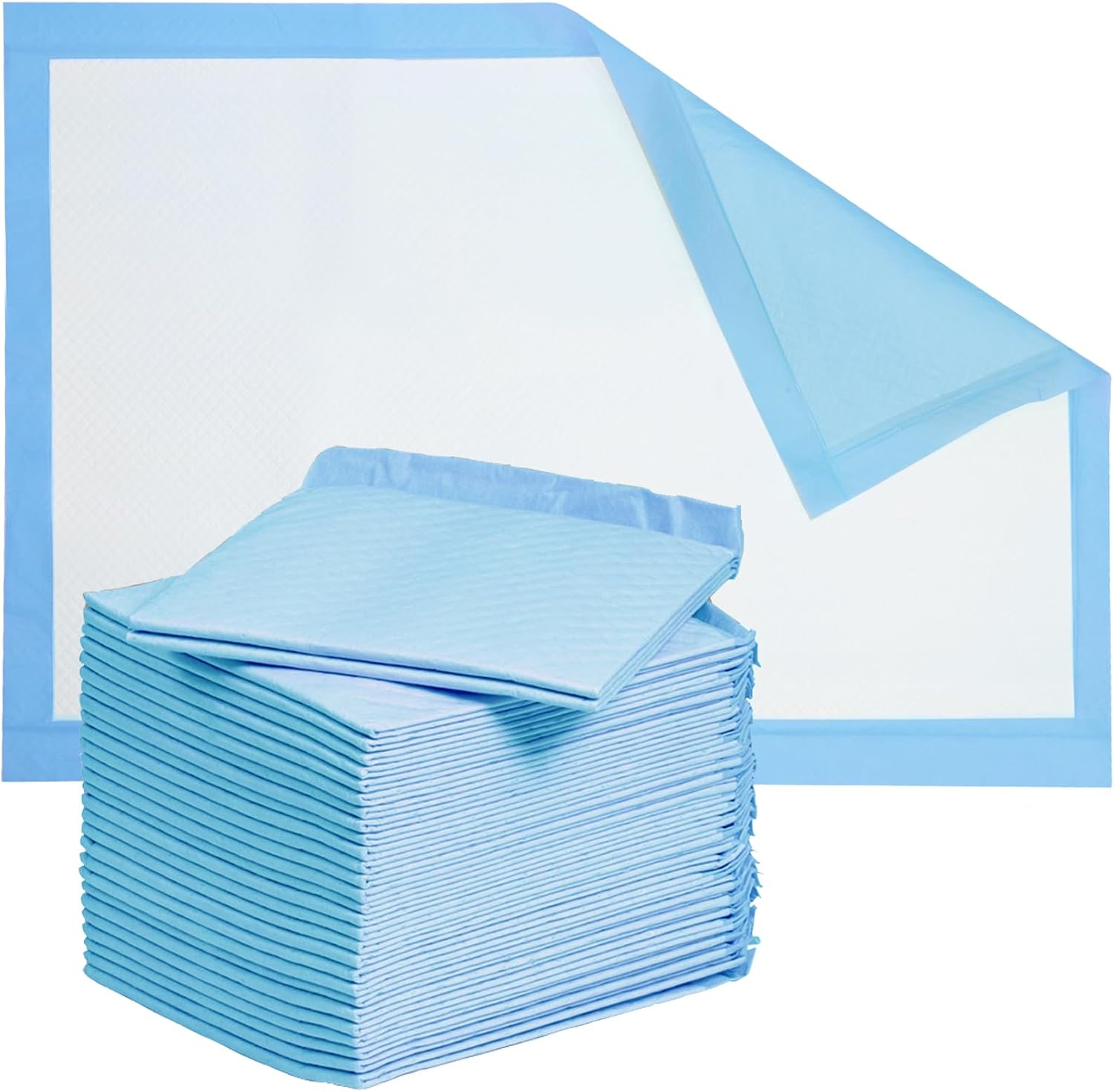 Disposable Underpads 24" x 36" Incontinence Bed Pads 25Count Chux Pee Pads Heavy Absorbency Furniture & Surface Protection, for Kids, Adults, Elderly, Pets