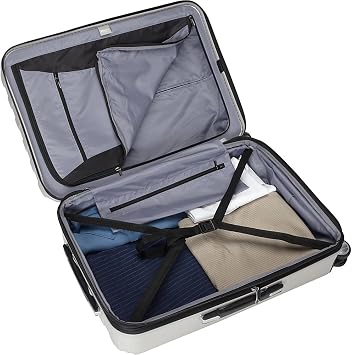 DELSEY PARIS Titanium Hardside Expandable Luggage with Spinner Wheels, Black Cherry Red, 2-Piece Set (21/25)