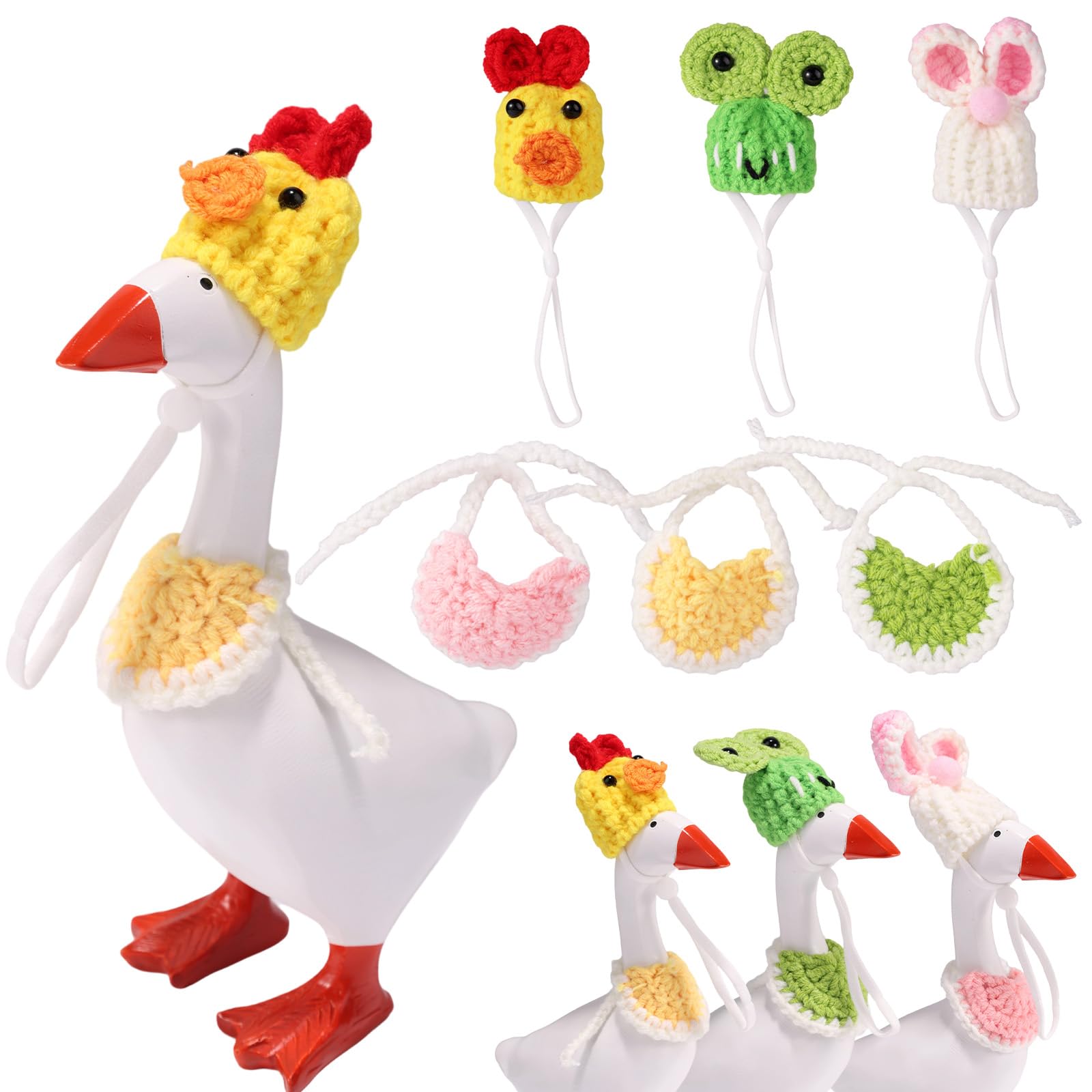 Sinbana 3 Sets of Desk Goose Outfits
