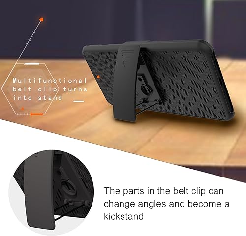 Miniatura 44 de Ailiber Funda compatible con iPhone 15 Pro Max, funda para iPhone 15 Pro Max con lente de cámara y protector de pantalla, soporte giratorio