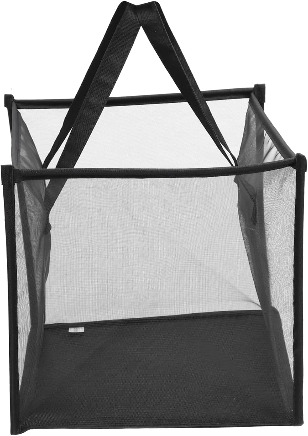 IMIKEYA Collapsible Mesh Laundry Basket with Handles Breathable Storage Hamper for Clothes Blankets Lightweight Foldable Home Organizer for Bedroom and Bathroom