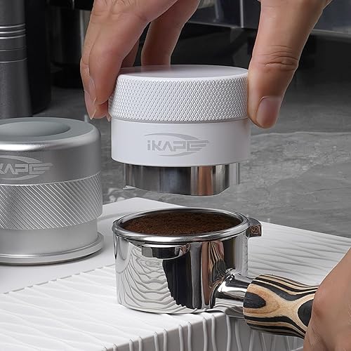 Vista 26 de IKAPE Productos de café, distribuidor de café de 2.087 in, distribuidor de café expreso adaptativo a la gravedad, se adapta a todos los portafiltros