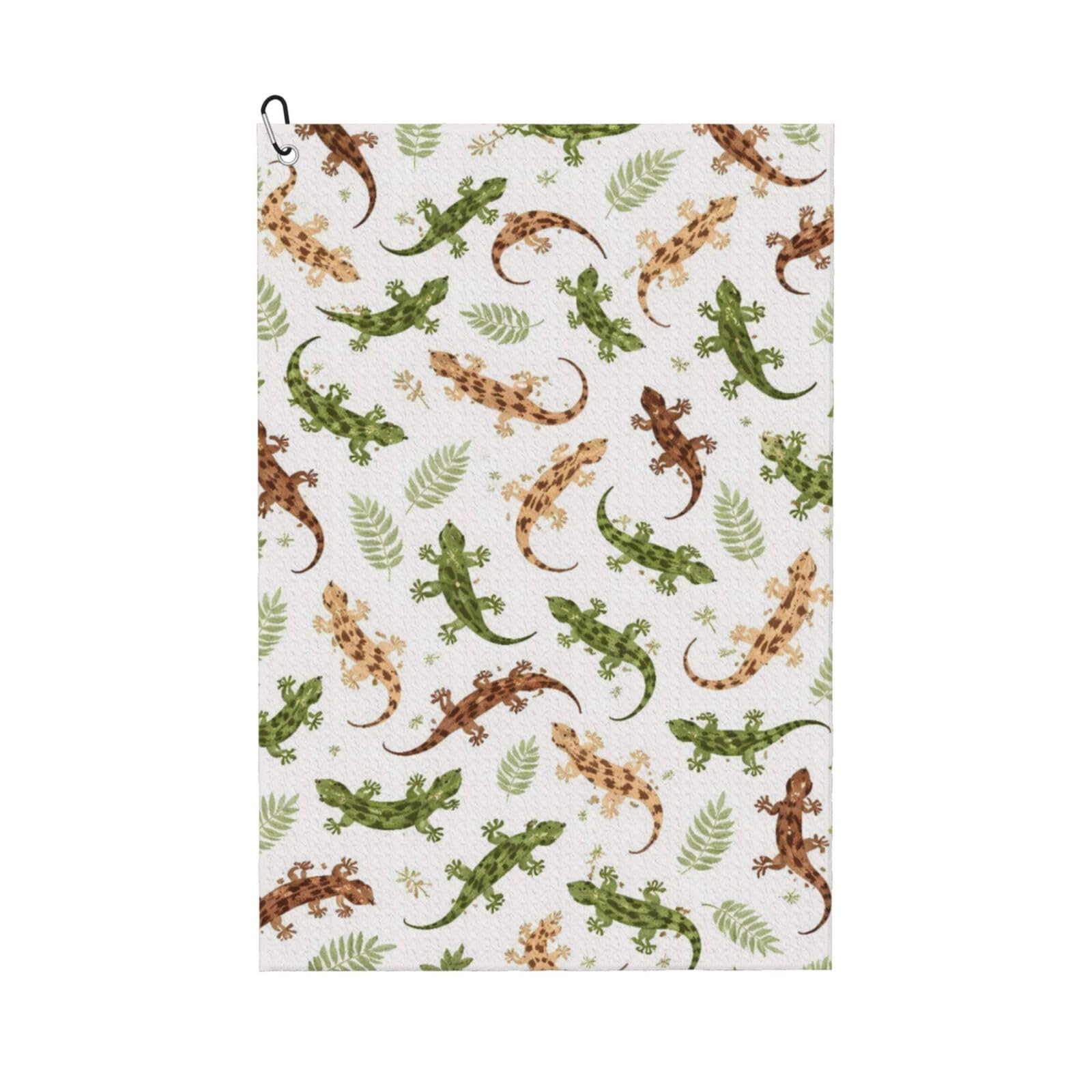 BSDFGSDD Reptile Lizard Green Golf Towel 24 x 16 inches