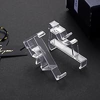 Vista 5 de 12 clips ocultos de plástico transparente de 2 pulgadas para persianas horizontales