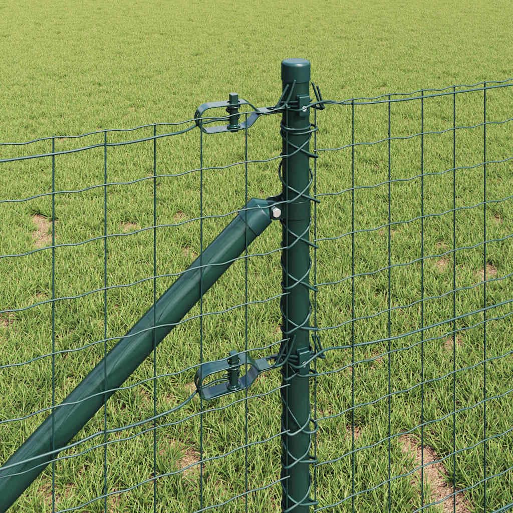 Postes de valla con manguito de impacto (26 unidades, acero pulverizado, 3,2 x 100 cm, para jardín, terraza, patio, sauce, construcción de vallas, para fijación estable y fijación segura