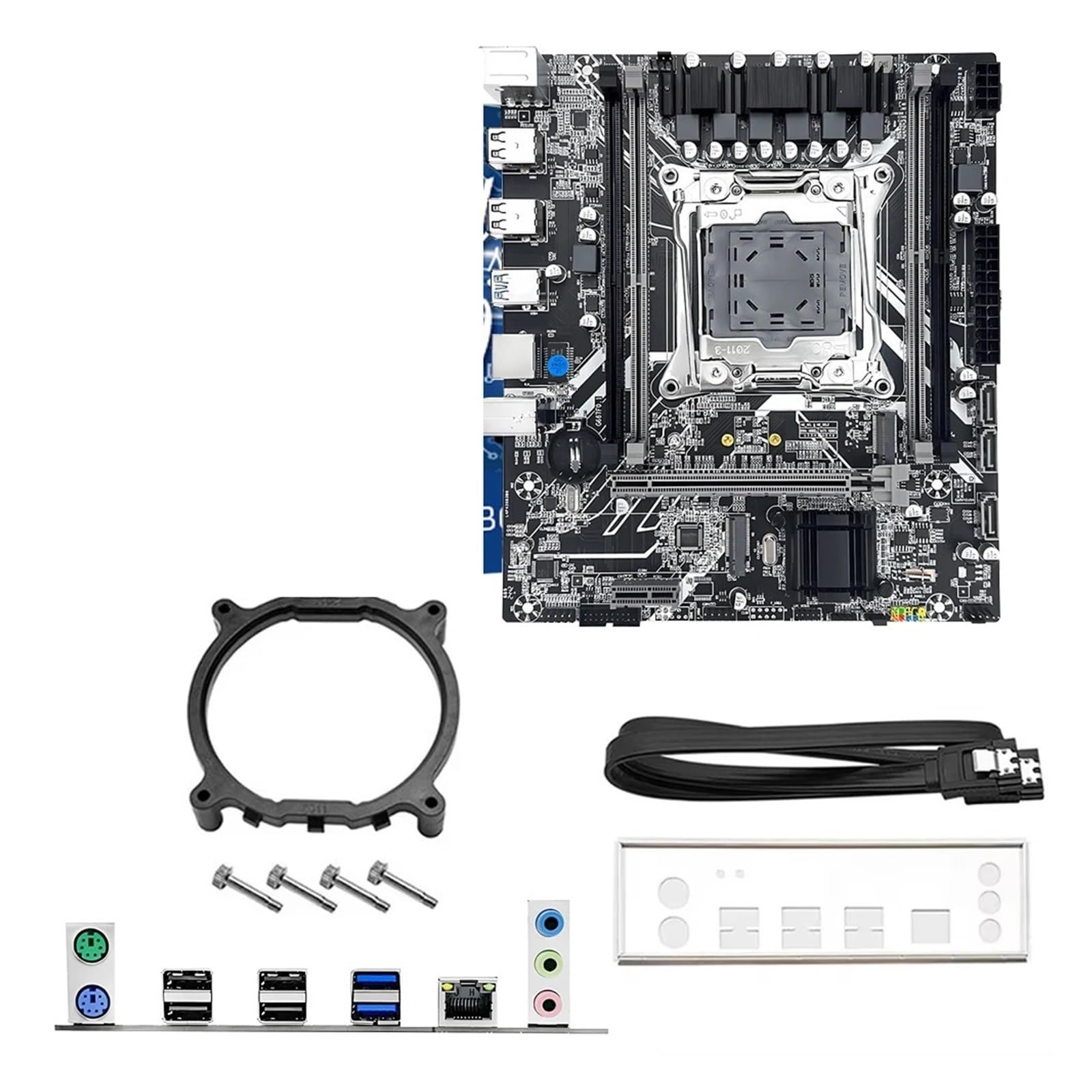 Placa Base for Juegos X99 con CPU Xeon E5 2680 V4 y Memoria DD4 de 32 GB (2 x 16 GB) a 2133 MHz, NVME M.2 3 for Ordenadores de Escritorio.(Motherboards)