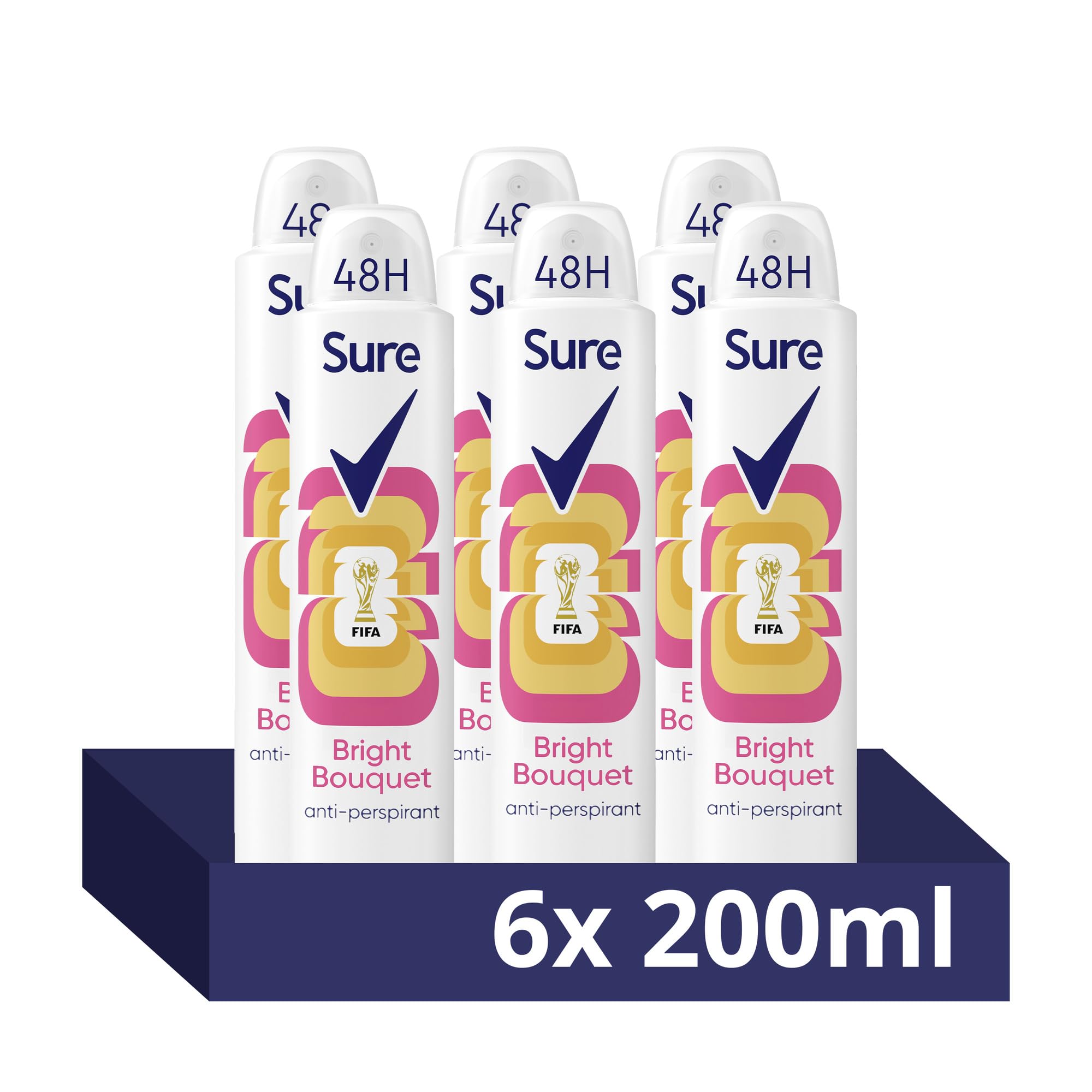 Sure Women FIFA World Cup 2026™ Bright Bouquet Deodorant Spray 200ml x6
