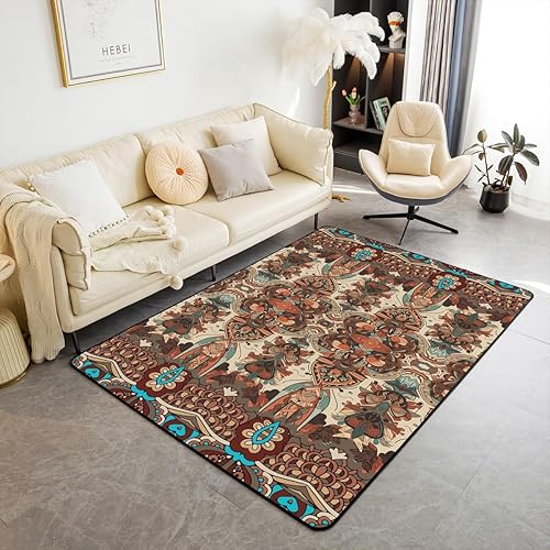 Miniatura 7 de Erosebridal Alfombra hawaiana de hojas de palma, 3 x 5 pies, alfombra hawaiana de Monstera con hojas de plátano, alfombra de verano con hojas