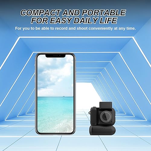 Miniatura 4 de Mini llavero de cámara retro, llavero de cámara con tarjeta de memoria integrada de 32 GB, la mejor opción para viajes, vlog, fotografía, regalos