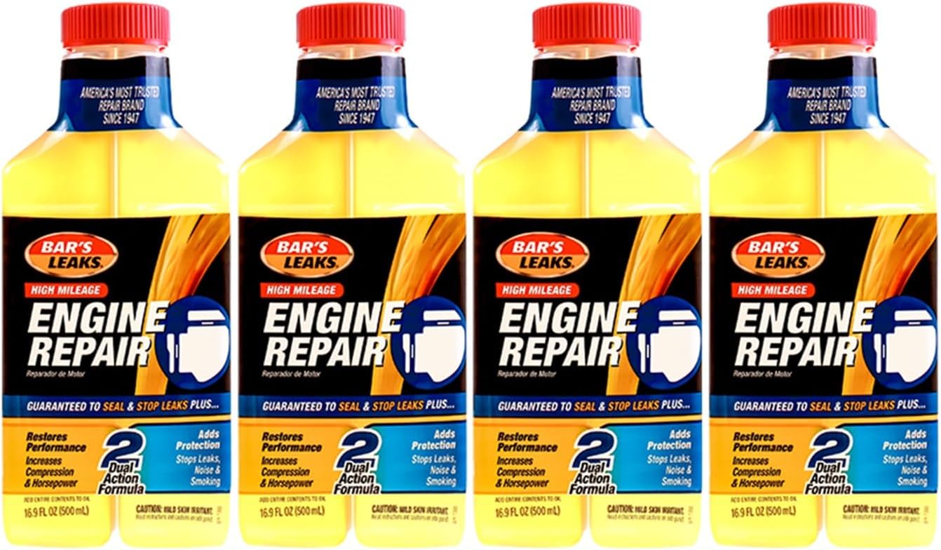 Bar's Leaks High Mileage Engine Repair-It, Pack of 4