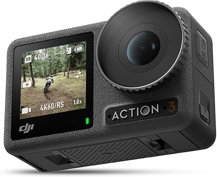 DJI Osmo Action 3 Standard Combo Action Camera Standard Combo Video Camera 4K/120fps 60fps Image Stabilization Waterproof Action Cam Ultra-wide Angle Lens OA3 Live Streaming Selfie Dual Touch Screen