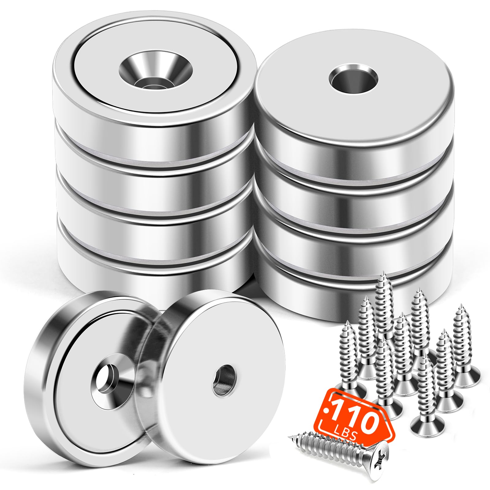MIKEDE Magnetic Hooks Heavy Duty 150LB Strong Magnet with Screw Hole — Amazon image 20