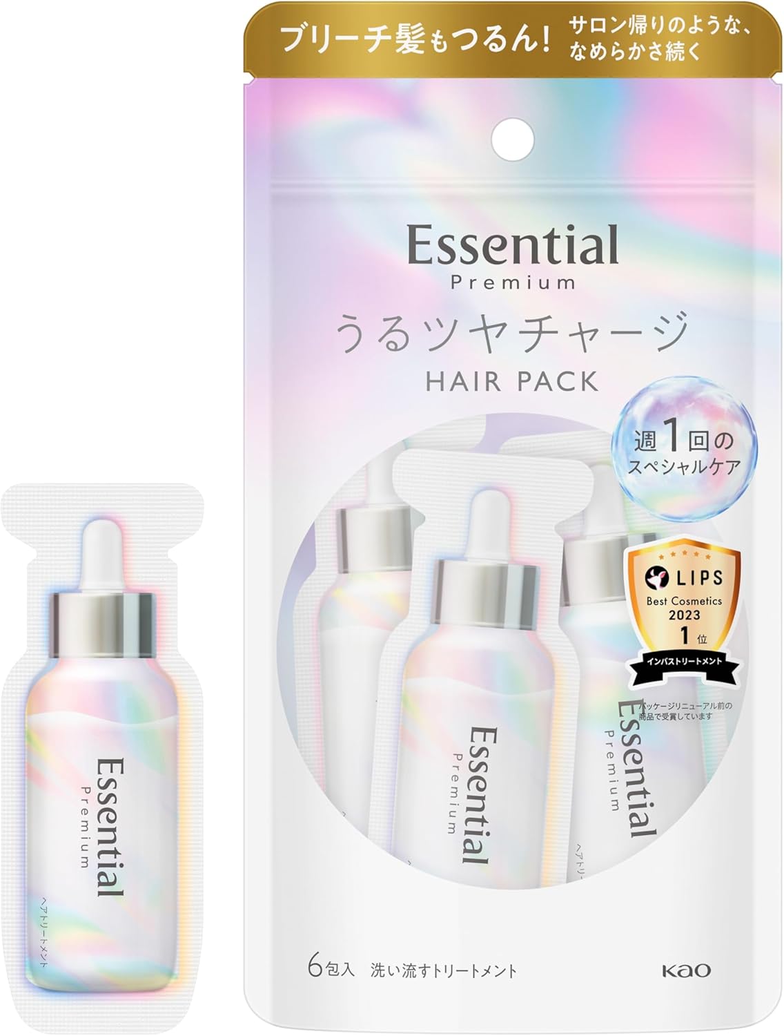 エッセンシャル Kao Essential The Beauty Hair Pack – 9g×6pc