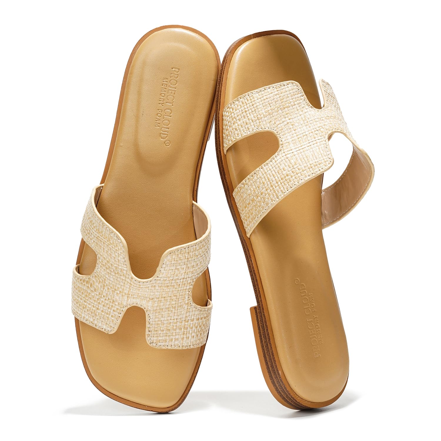 Project Cloud 100% Genuine Leather Sandals for Women 2026 - Fashion Flat Womens Sandals with Memory Foam Insole Slides San... - Review, Price and Buying Guide