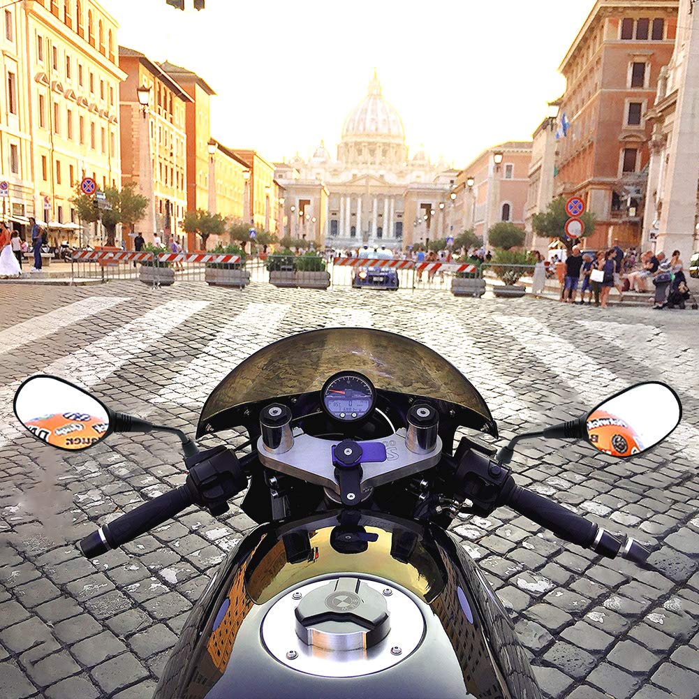 Buy Auzkong Universal Rear View Mirrors, 10mm Motorcycle Side Mirrors