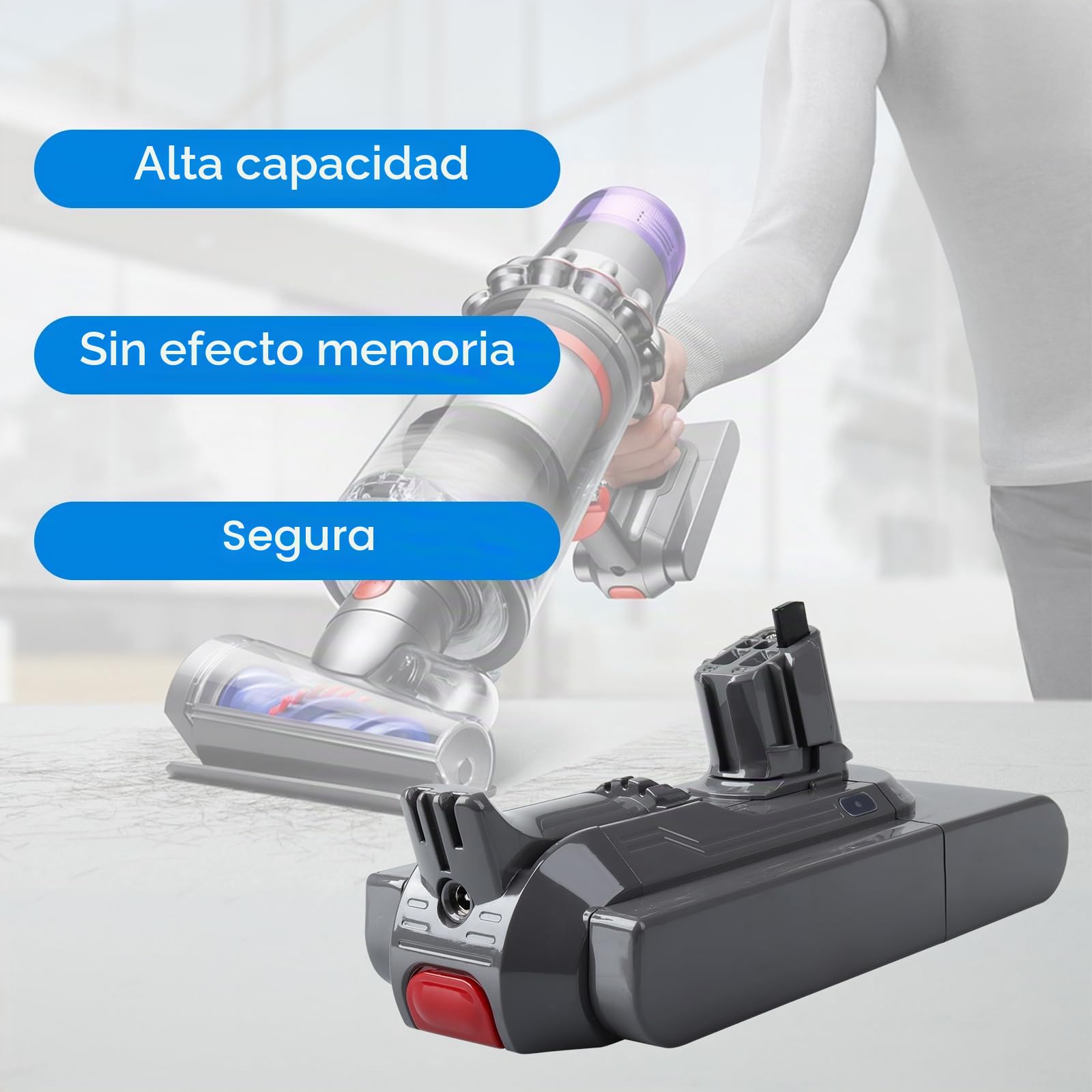 25,2 V 3900 mAh Batería de Repuesto para Dyson V11 V15 SV15 SV16 SV18, V11 Torque Drive V11 Absolute Extra V11 Complete Extra V11 Fluffy Extra, 970425-01, 970938-01 (No para Tipo Atornillado)