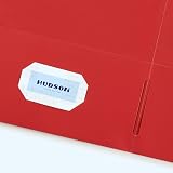 Avery® Two Pocket Folders, Holds up to 40 Sheets, Business Card Slot, 25 Red Folders (47989) – view 4