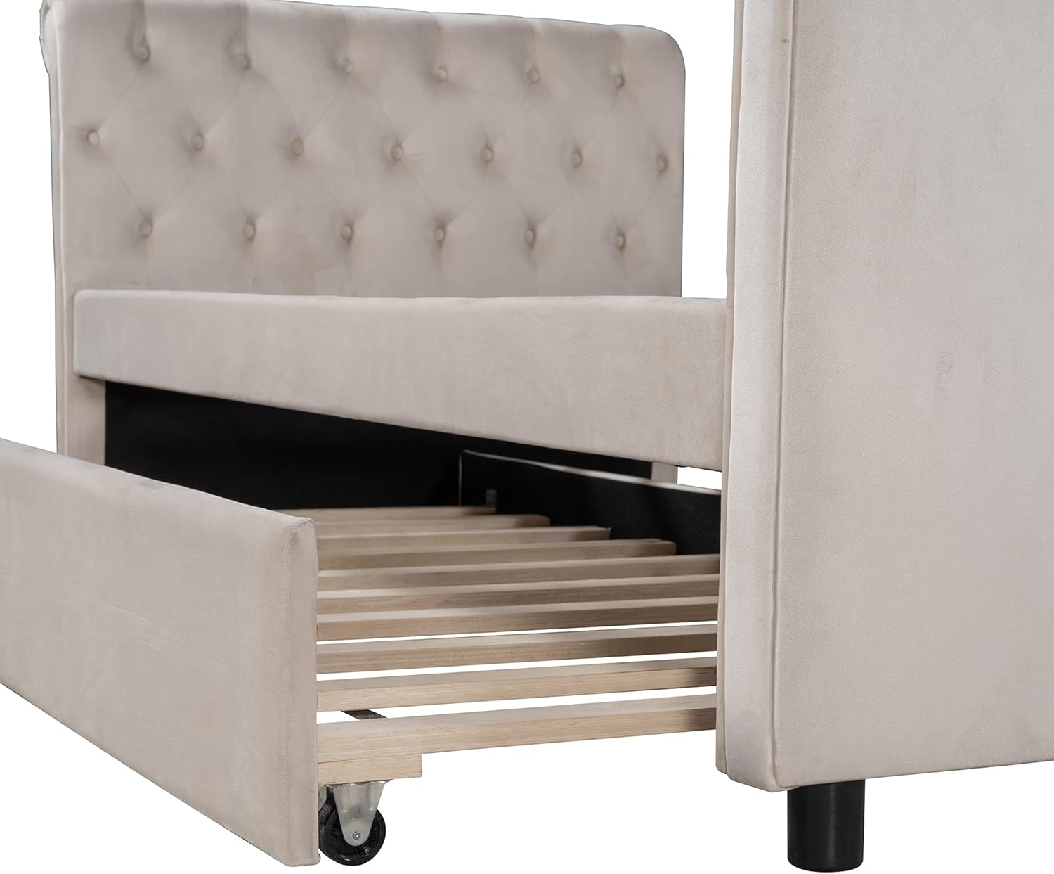 Trundle Bed Partially Pulled Out