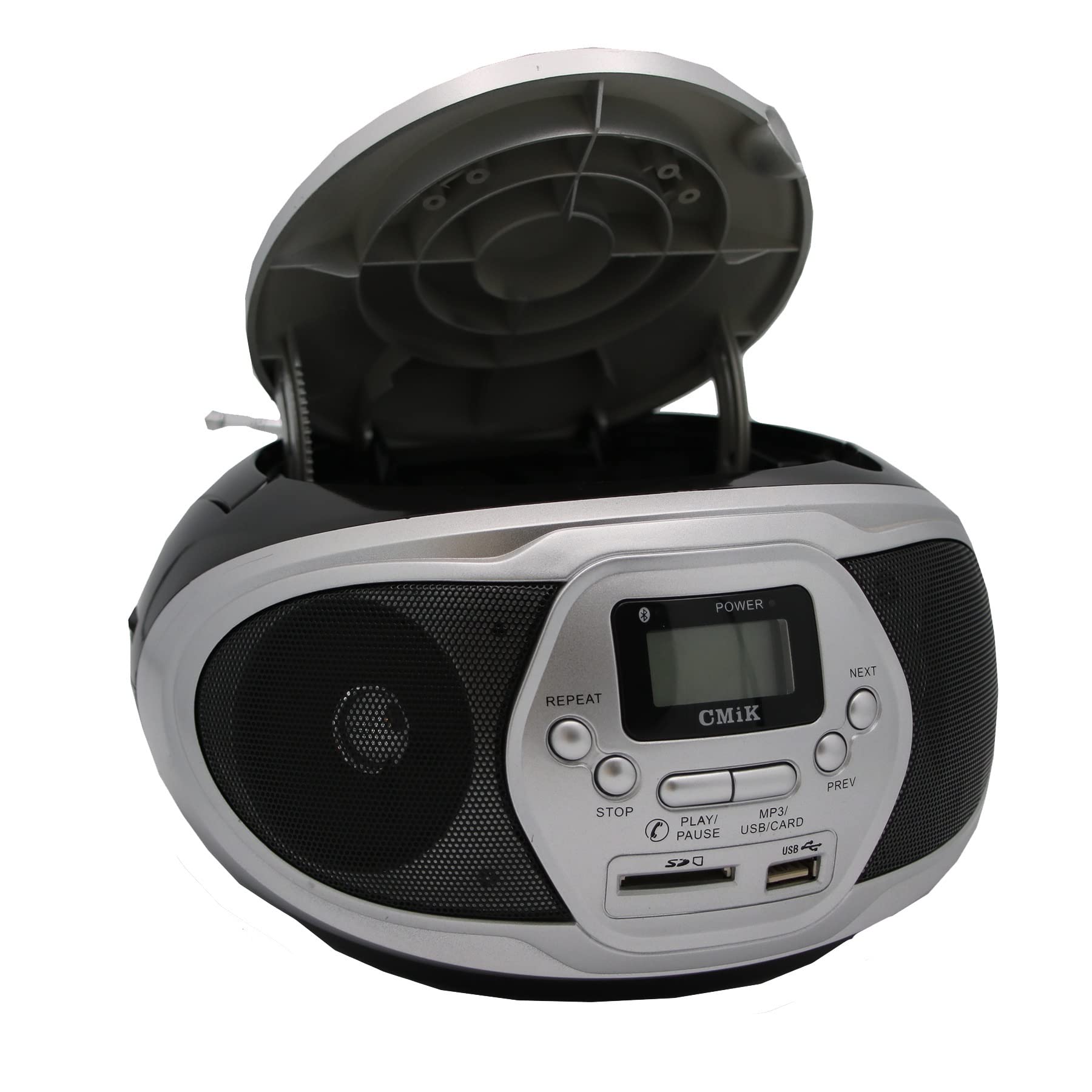 Boombox Stereo Portatile. CD Giocatore AM/FM. Radio con USB/SD, MP3 Giocatore, LCD. Visualizzazione, Controllo remoto CD Repeater Bluetooth Speaker.