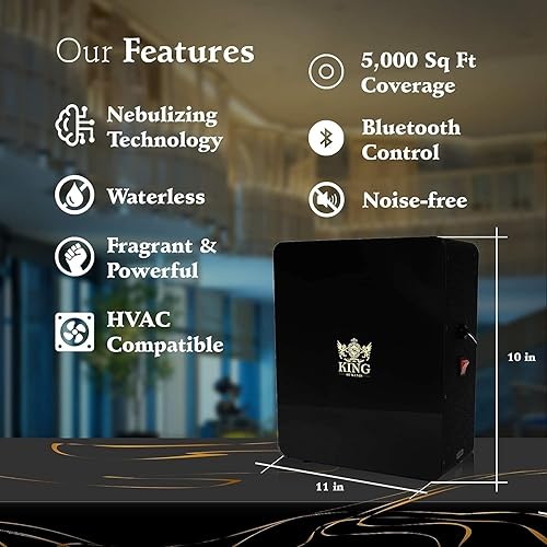 Miniatura 4 de Difusor de aire frío, máquina de aire aromático para el hogar, ultra silencioso y compatible con WiFi y Bluetooth. El sistema de difusión