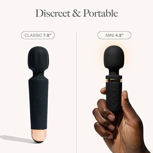 Miniatura 53 de Ava Vibrador de varita sexual [vibrador estimulador de clítoris] Vibrador para mujer Juguete sexual Regalos para mujeres 20 patrones y 8 Beige