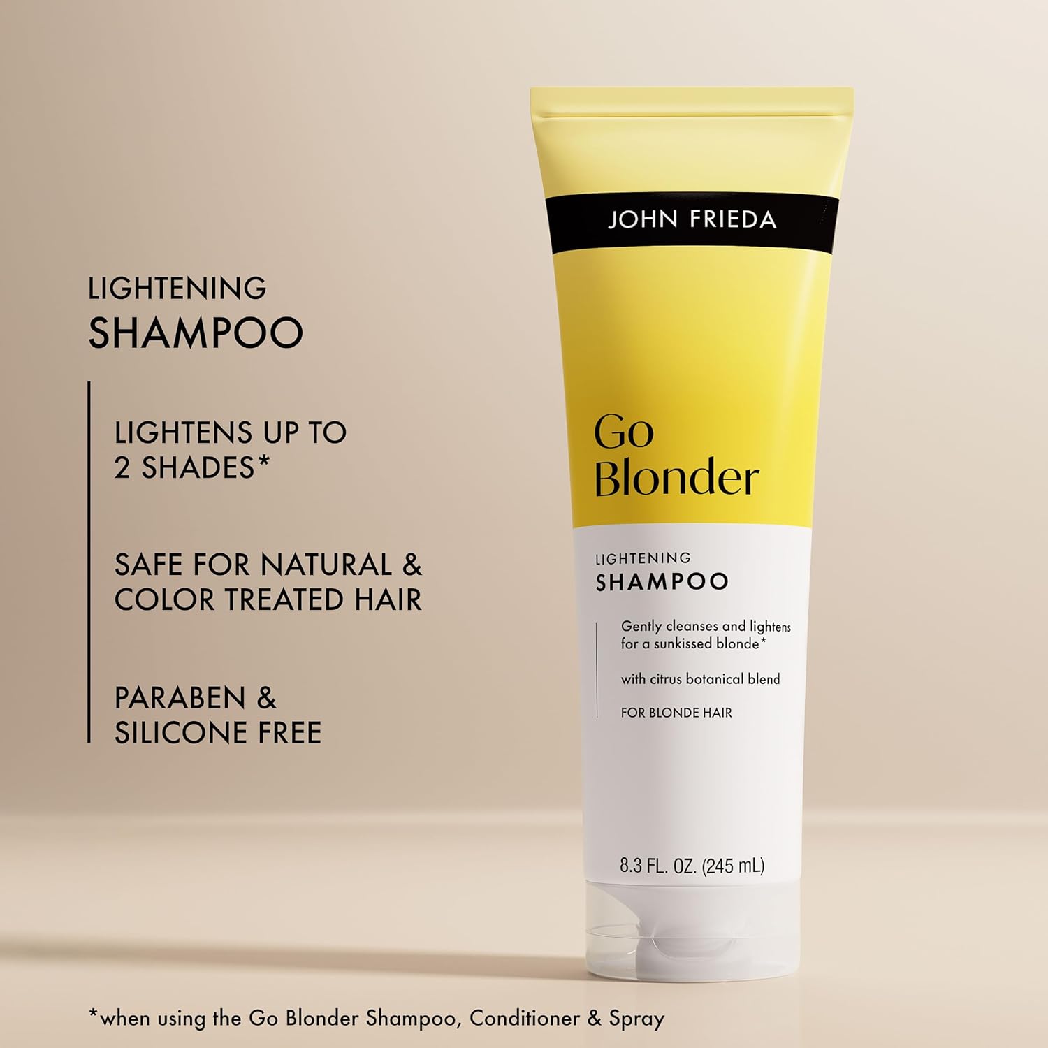 John Frieda Go Blonder Lightening Shampoo, Blonde Shampoo, 8.3 fl oz - Image 4