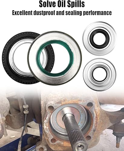 Miniatura 3 de Kit de juntas de nudillos de vacío de eje delantero de carreras y tubo exterior con junta tórica de buje para Ford Super Duty F250 F350 F450 F550