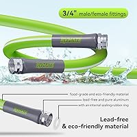 Vista 2 de RVMATE Manguera de Agua para RV de 25 Pies, Diámetro Interior de 5/8", Manguera de Agua Potable Sin Plomo, Manguera de Jardín Sin Fugas Para