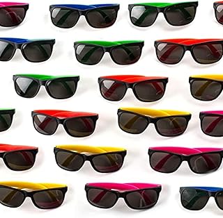 Neliblu 30 Pack Neon Bulk Kids Sunglasses With UV Protection - Party Favors - Bulk Pool Party Favors, Goody Bag Fillers, Beach Party Favors, Bulk Party Pack