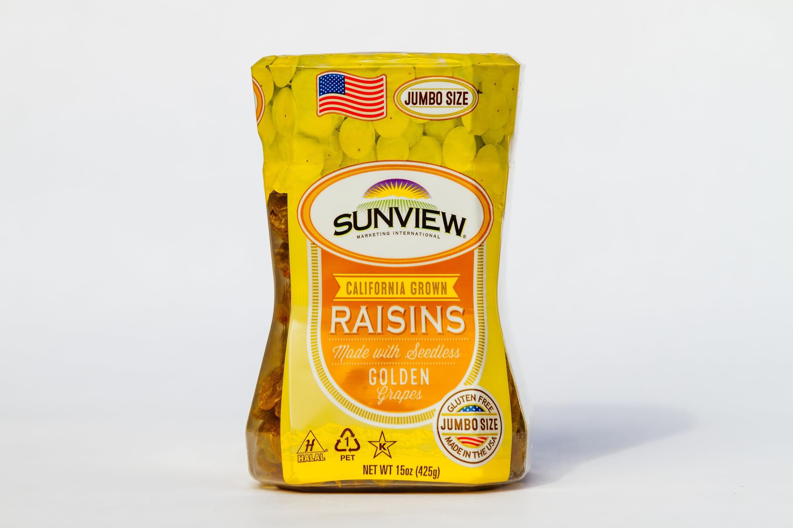 - Jumbo Golden Seedless Raisins 3 15 oz. Canisters