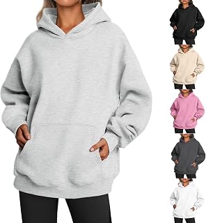 Womens Oversized Hoodies Fleece Sweatshirts Long Sleeve Sweaters Pullover 2023 Fashion Fall Clothes with Pocket