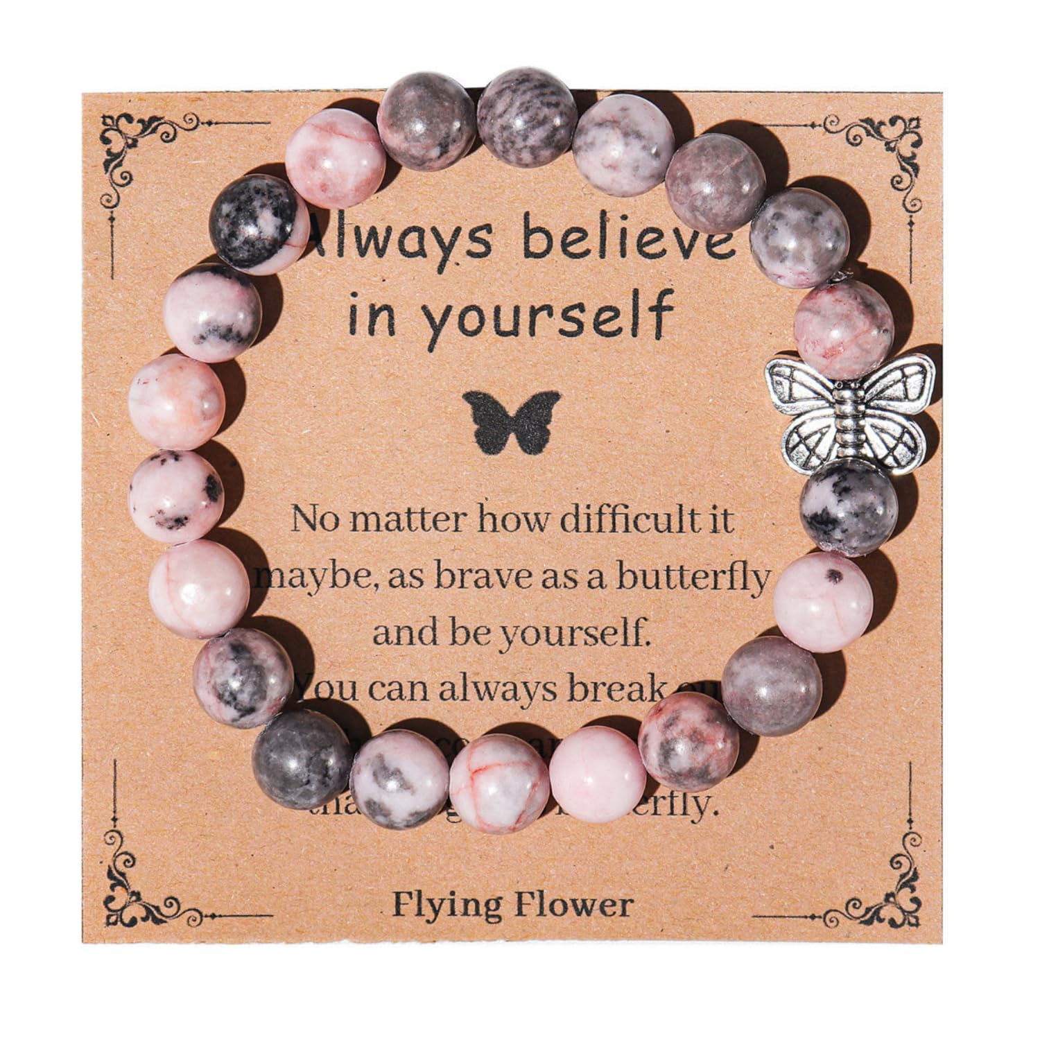 Fuqimanman2020Love Heart Healing Relaxation Bracelets Anti-Anxiety Crystal Natural Stone Yoga Beads Bracelet for Women