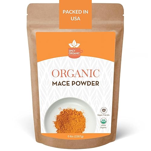 Vista 14 de SPICY ORGANIC Ground Mace - Exquisito polvo de especias de maza para cocinar, hornear, salsas, sopas, bebidas y platos salados, certificado orgánico