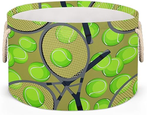 Vista 26 de Cesta de almacenamiento redonda grande de béisbol, canasta de almacenamiento circular plegable para béisbol, con asa para niños, manta de juguetes