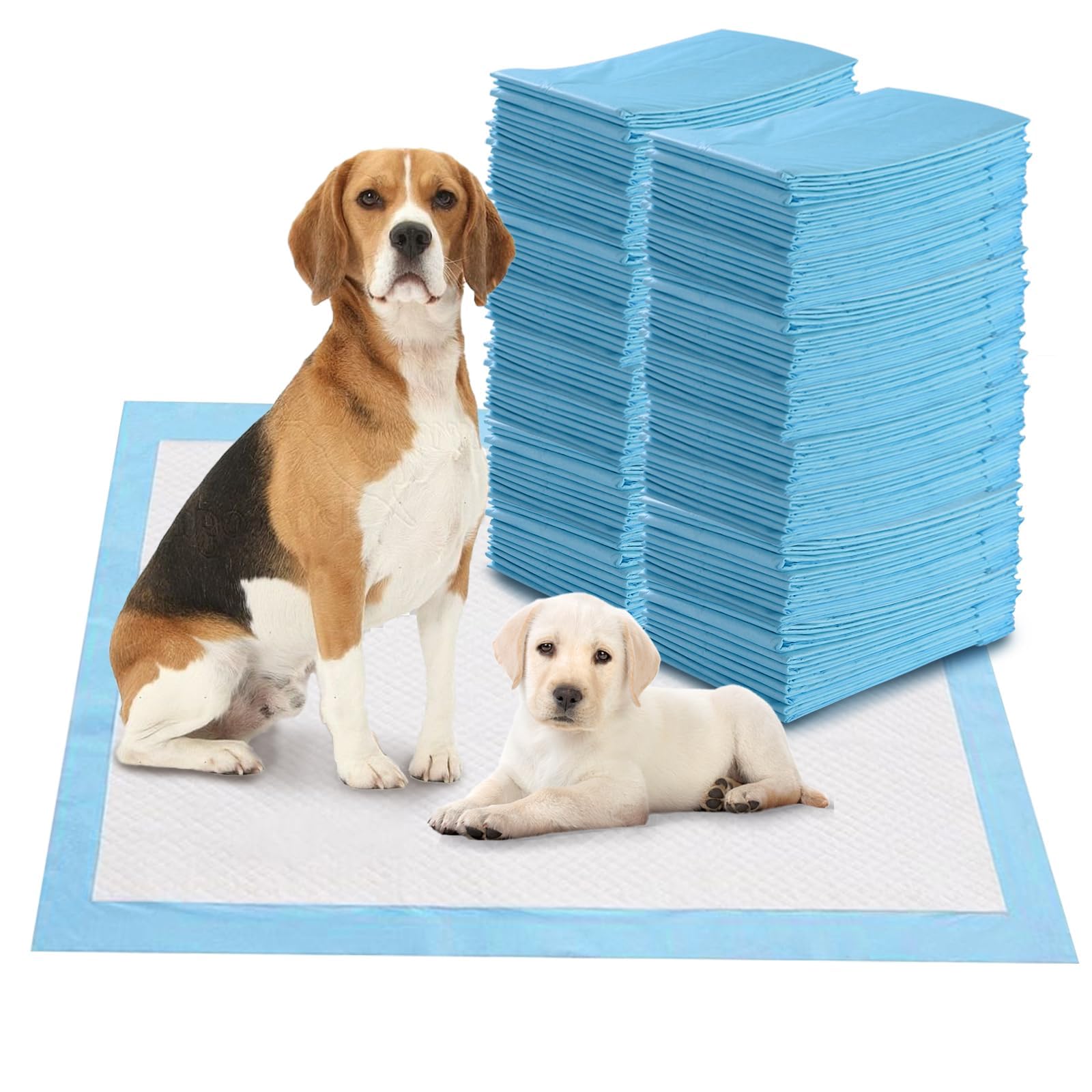 FANTASK Tappetino per cuccioli, 100 pezzi, tappetino da allenamento per cani, cuccioli, design a 5 strati, tappetino igienico usa e getta, 60 x 90 cm