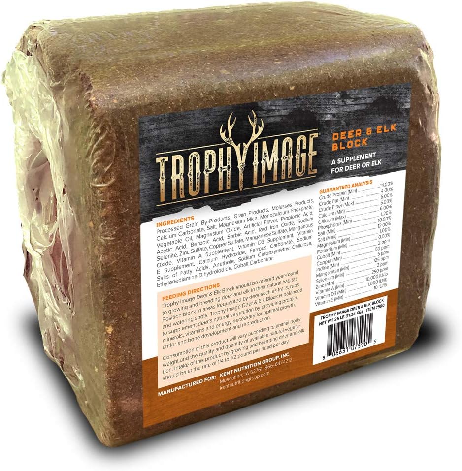 Deer and Elk Attractant Mineral Block | Year Round | 25 Pound Block
