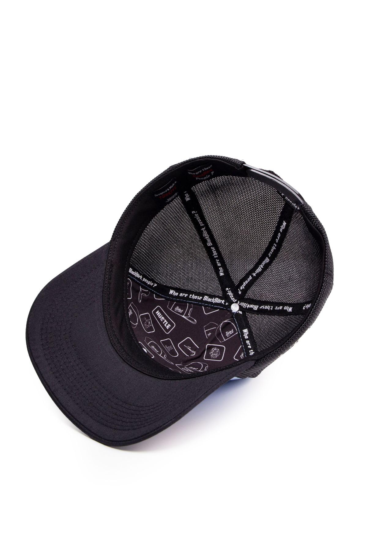Gorra de Trucker Premium Negro - Azul Hielo con Parche Carpe Diem