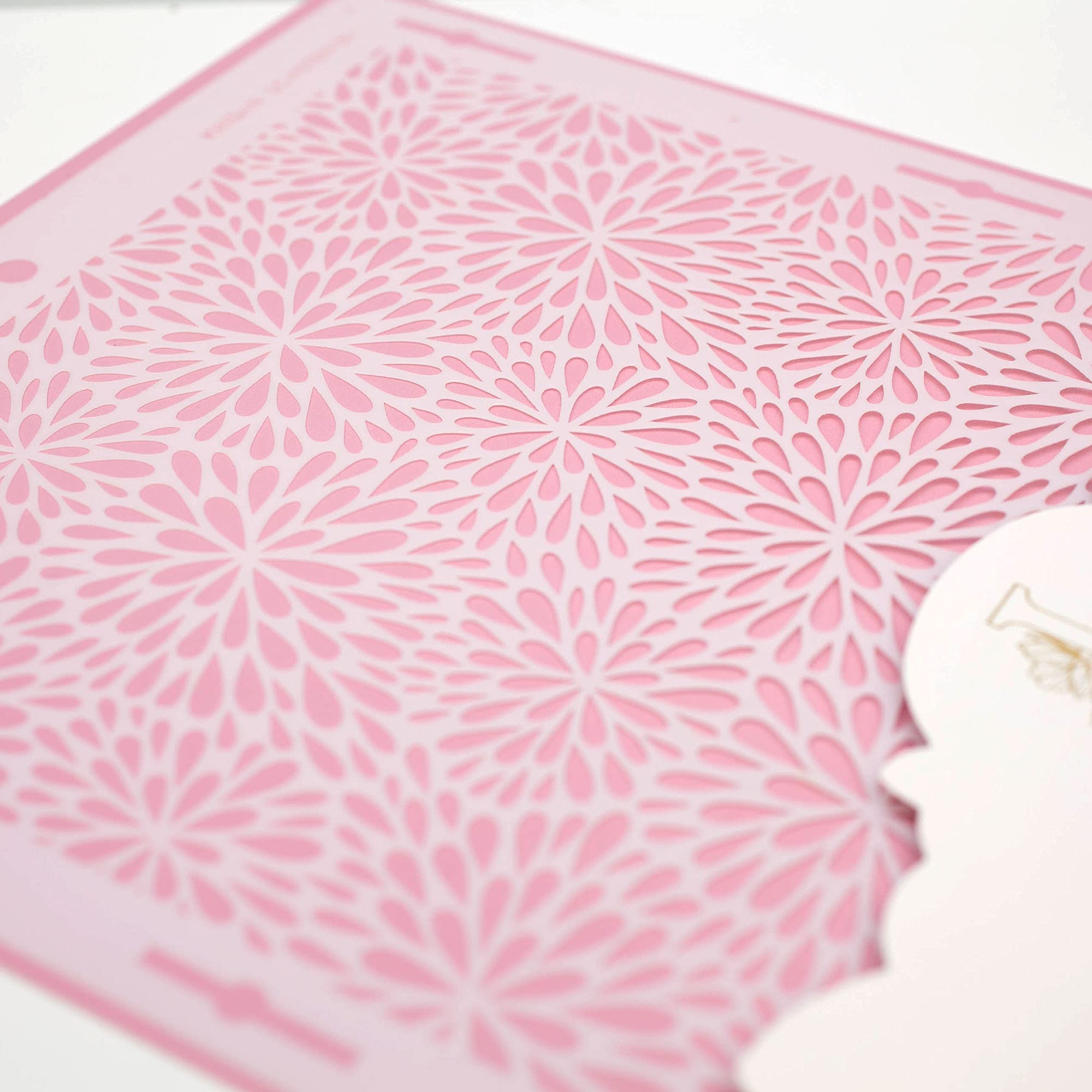 Lacupella Cake Decorating Stencil for Tall Buttercream Cake, Royal Icing, Ganache, Paint, Airbrush (KRISAN)