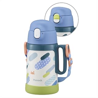ピーコック魔法瓶工業(The-peacock) ピーコック 水筒 ボトル 480ml 490ml 保冷 ストロー ダイレクト ２ＷＡＹボトル ステンレス 魔法瓶 カワ APD-W50 KW