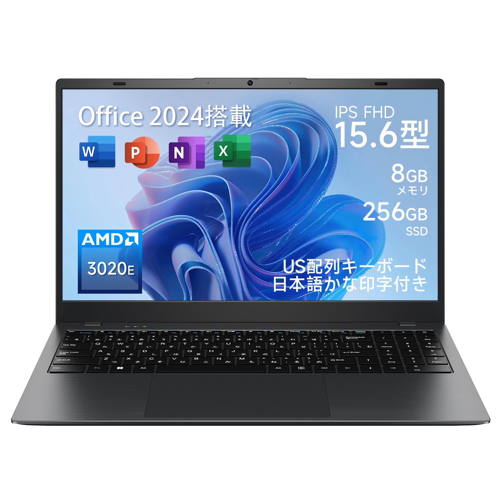 Amazon.co.jp: ZRASU ノートパソコン Office 2024搭載 15.6型 3020e