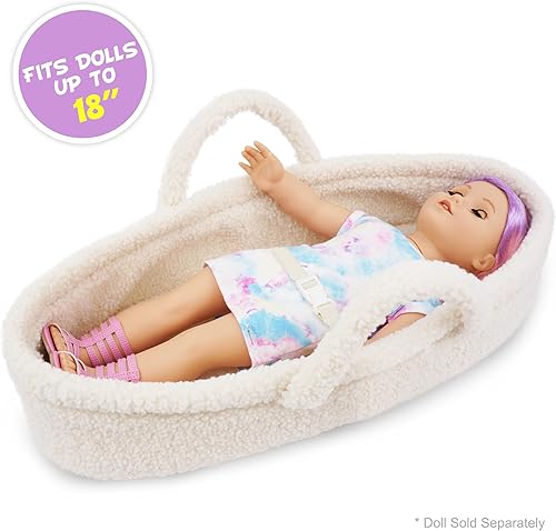 Miniatura 2 de June Garden Cozy Dream Doll Bassinet - Portador Portátil para Muñecas de Bebé - Se Adapta a Muñecas American Girl o Osos de Peluche de hasta 18" -