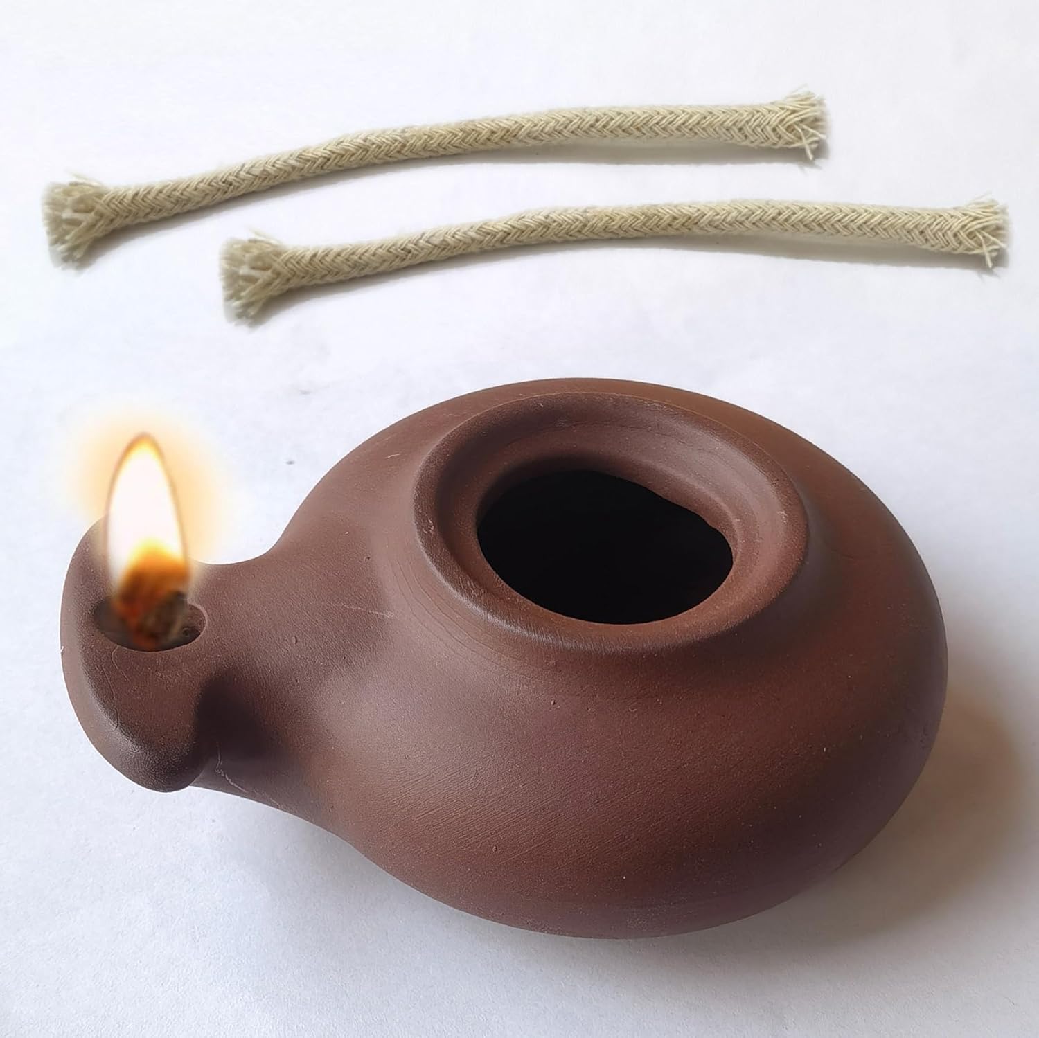 Clay Oil lamp Vintage Replica Imitation Christian Gift Bible Jesus Biblical Oil Ancient Hebrew Oil