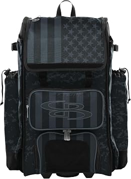 Boombah Catchers Superpack Hybrid Rolling Bat Bag - USA Clandestine 2 - Wheeled & Backpack Version