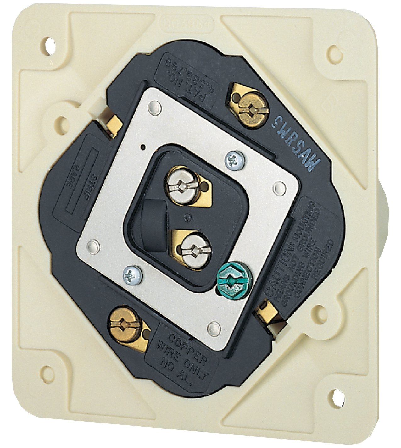 Leviton G5262-WTE 15A-125V Extra-Heavy Duty Industrial Grade Weather Tamper Resistant Duplex Self Test Gfci Receptacle Black 15 Amp - View #10