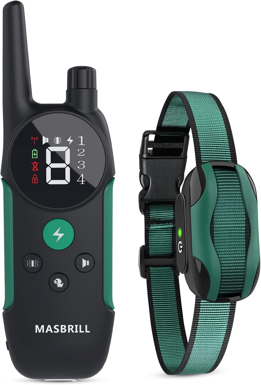 MASBRILL Dog Training Collar with Remote2000Ft Dog Shock Bark Collar