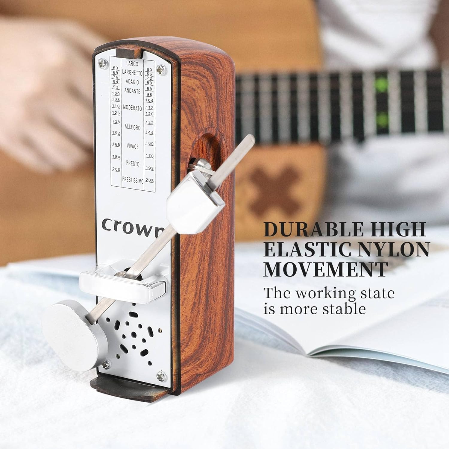 Metrónomo mecánico portátil universal para guitarra de piano, 107916