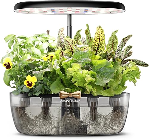 Miniatura 2 de Ahopegarden Sistema de cultivo hidropónico de jardín interior 12 cápsulas Kit de germinación de plantas Kit de jardín de hierbas Lámpara de