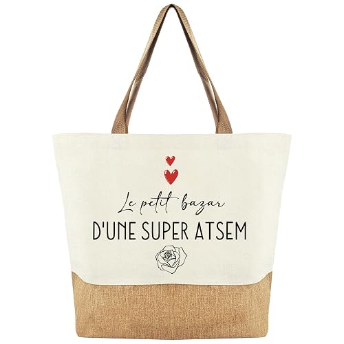 Tarklanda Cadeau Atsem Tote Bag, Sac Cabas de Plage Courses